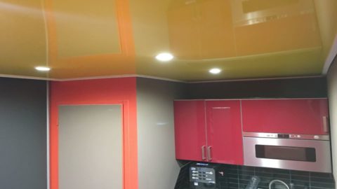 ceiling with backlighting, Ceiling design with modern
