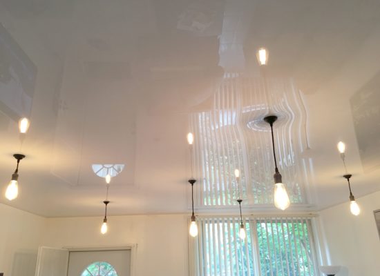 Ceiling systems with moisture resistance, Designer stretch